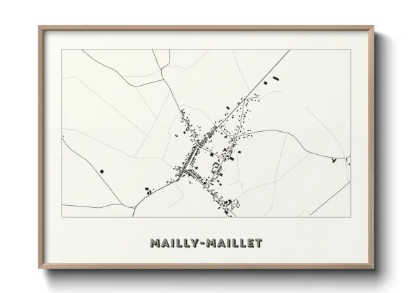 Une affiche de carte sur Mailly-Maillet