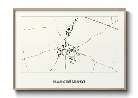 Une affiche de carte sur Marchélepot