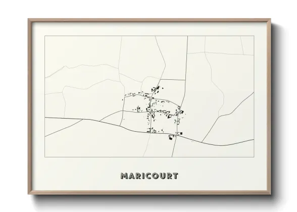 Une affiche de carte sur Maricourt