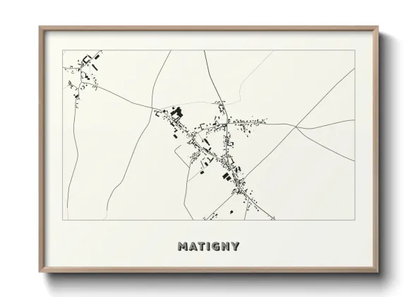 Une affiche de carte sur Matigny