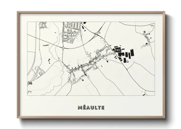 Une affiche de carte sur Méaulte