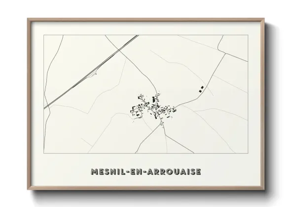 Une affiche de carte sur Mesnil-en-Arrouaise