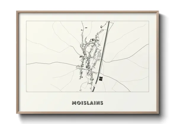 Une affiche de carte sur Moislains
