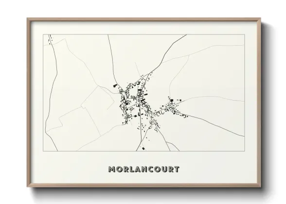 Une affiche de carte sur Morlancourt