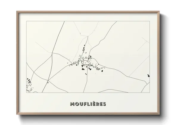 Une affiche de carte sur Mouflières