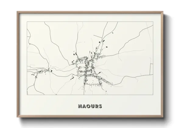 Une affiche de carte sur Naours