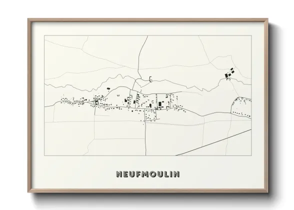 Une affiche de carte sur Neufmoulin