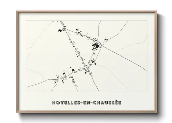 Une affiche de carte sur Noyelles-en-Chaussée
