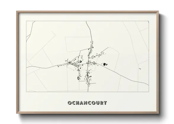 Une affiche de carte sur Ochancourt