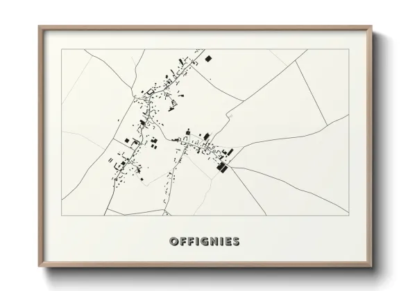 Une affiche de carte sur Offignies