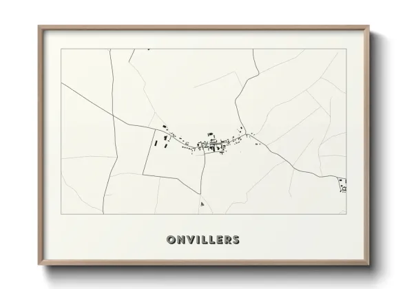 Une affiche de carte sur Onvillers
