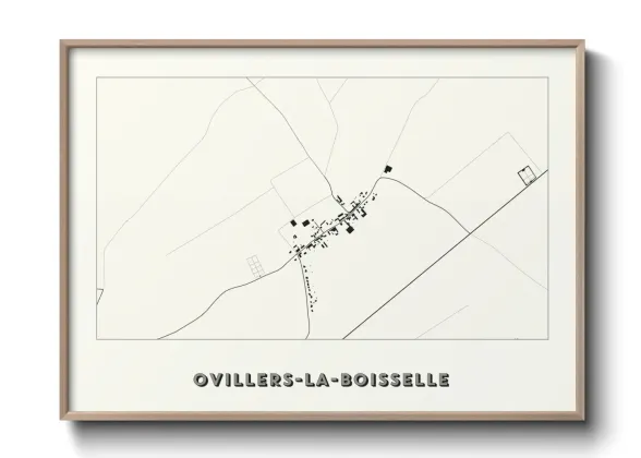 Une affiche de carte sur Ovillers-la-Boisselle
