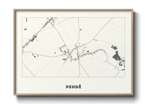 Une affiche de carte sur Pendé