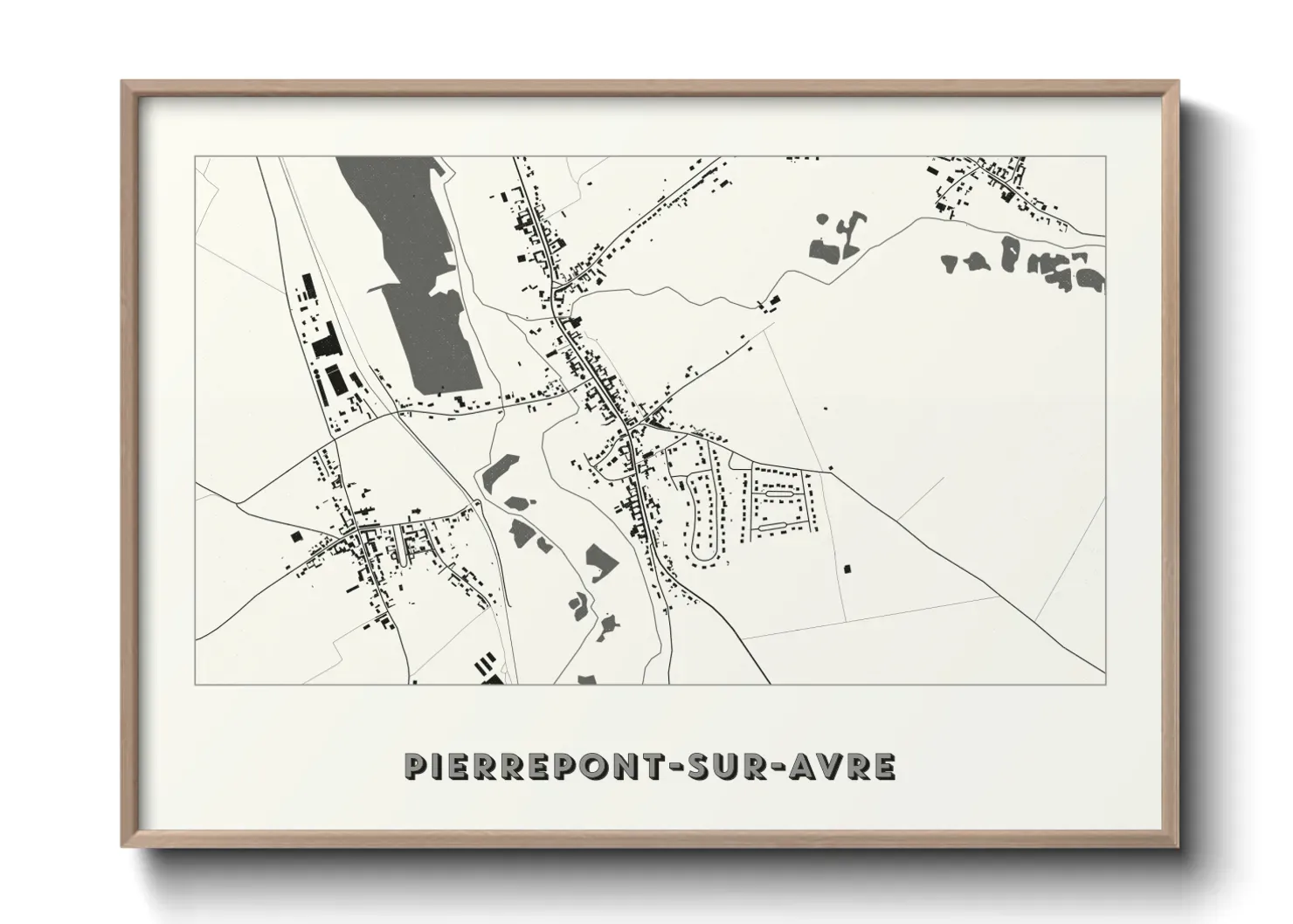 Un poster cartePierrepont-sur-Avre
