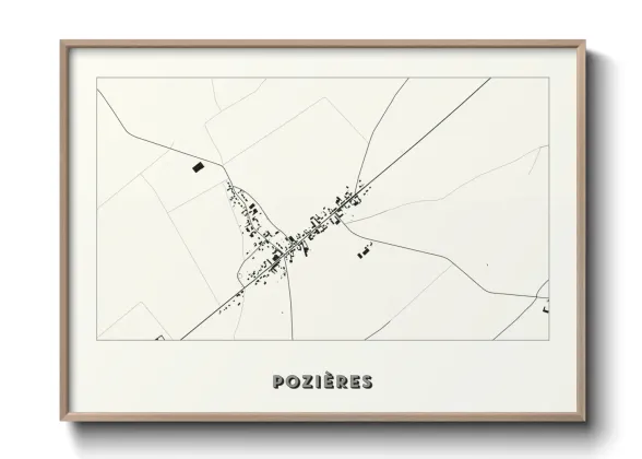 Une affiche de carte sur Pozières