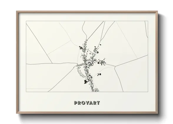 Une affiche de carte sur Proyart