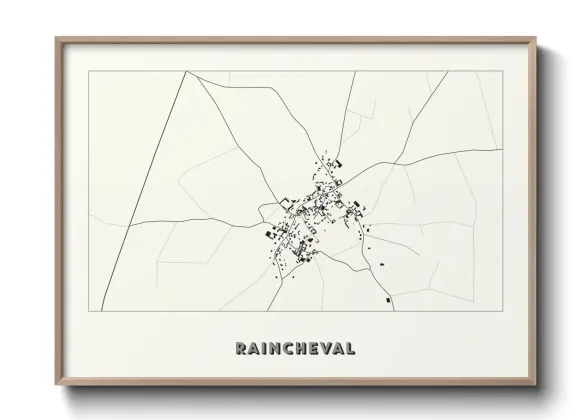 Une affiche de carte sur Raincheval