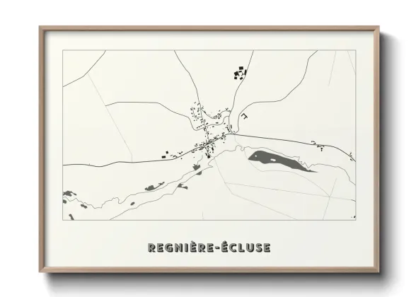 Une affiche de carte sur Regnière-Écluse