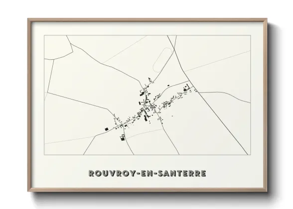 Une affiche de carte sur Rouvroy-en-Santerre