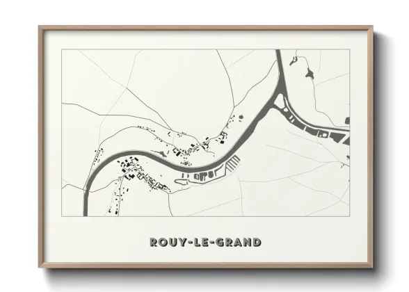 Une affiche de carte sur Rouy-le-Grand