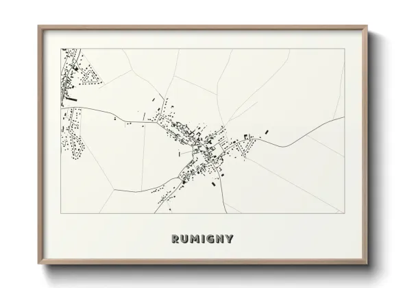 Une affiche de carte sur Rumigny