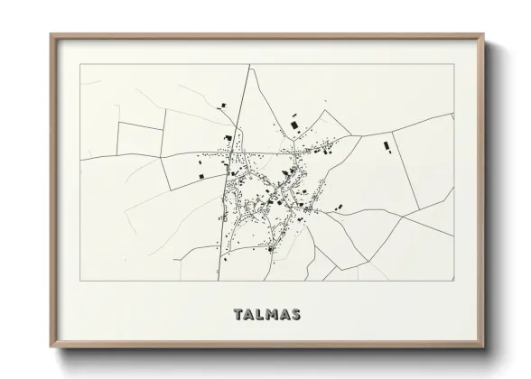 Une affiche de carte sur Talmas