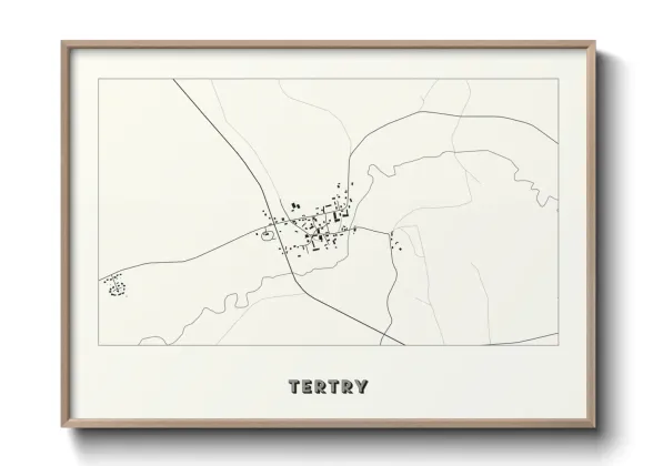 Une affiche de carte sur Tertry