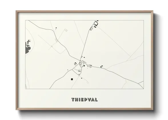 Une affiche de carte sur Thiepval