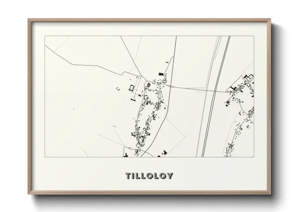 Une affiche de carte sur Tilloloy