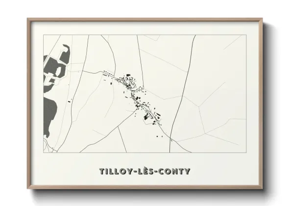 Une affiche de carte sur Tilloy-lès-Conty