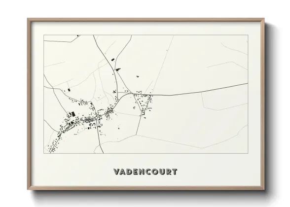 Une affiche de carte sur Vadencourt