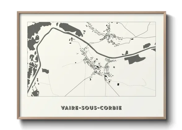 Une affiche de carte sur Vaire-sous-Corbie