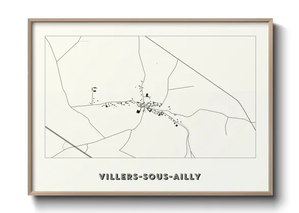 Une affiche de carte sur Villers-sous-Ailly