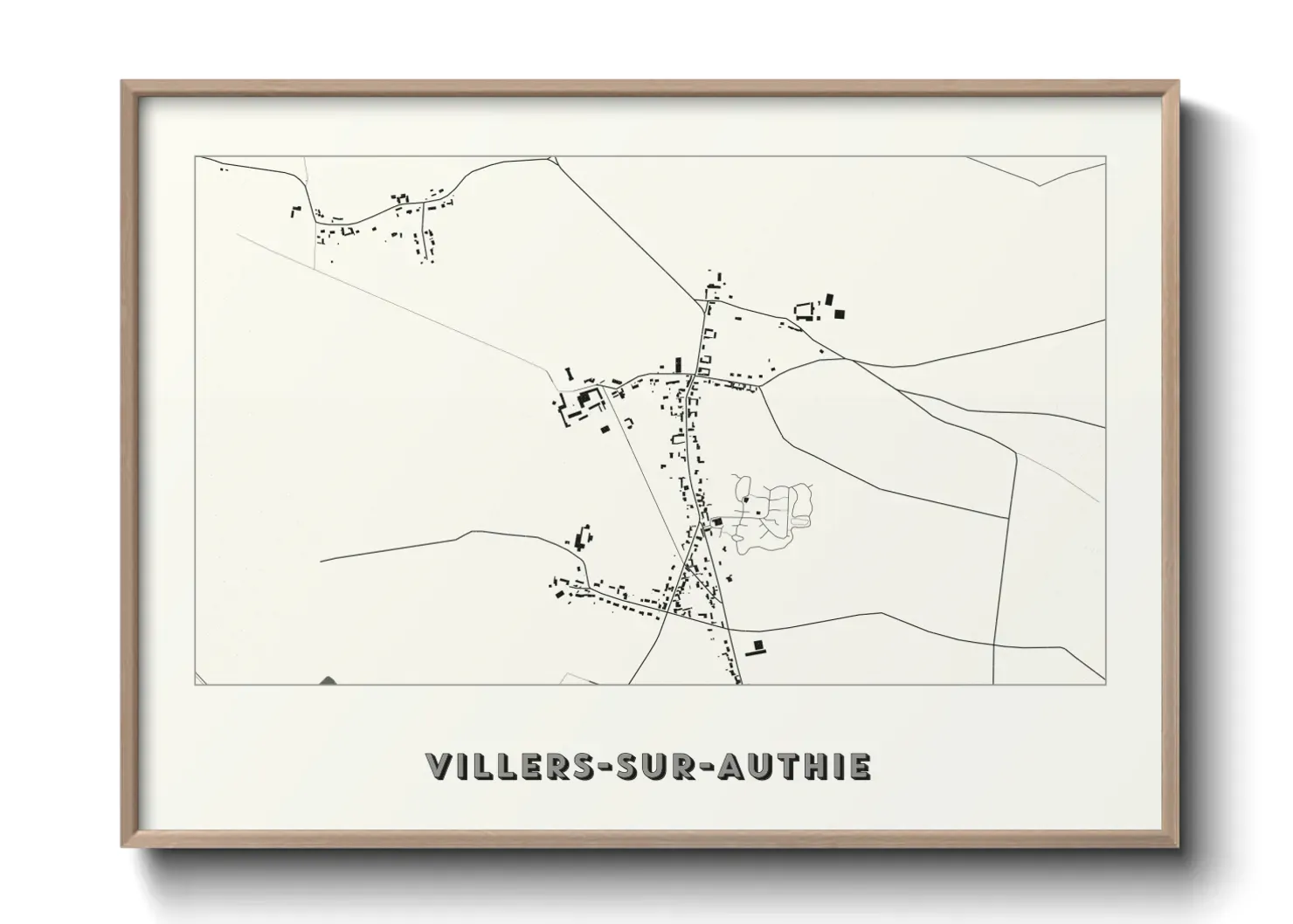 Un poster carteVillers-sur-Authie