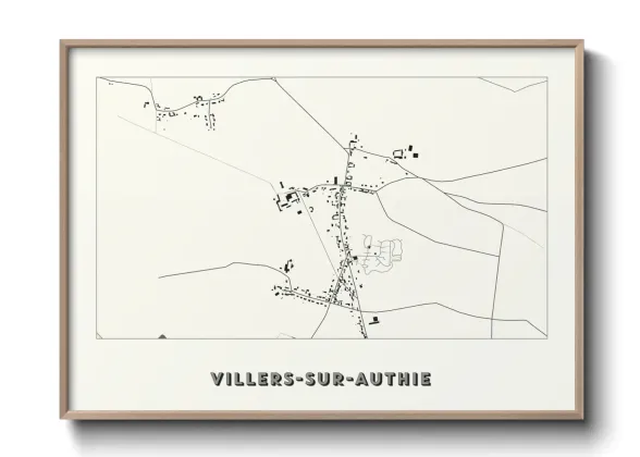 Une affiche de carte sur Villers-sur-Authie