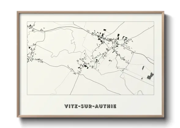 Une affiche de carte sur Vitz-sur-Authie