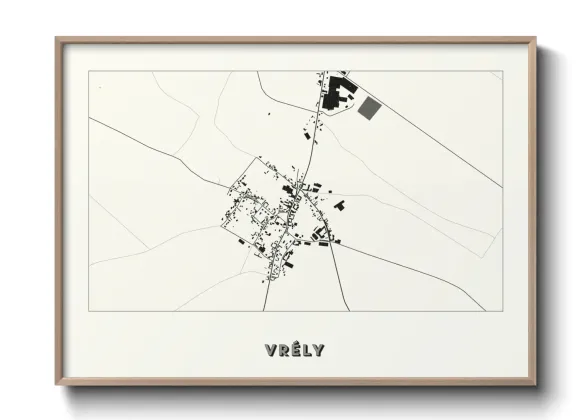 Une affiche de carte sur Vrély