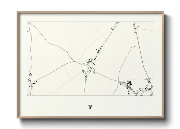 Une affiche de carte sur Y