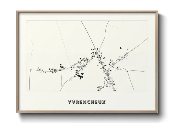 Une affiche de carte sur Yvrencheux
