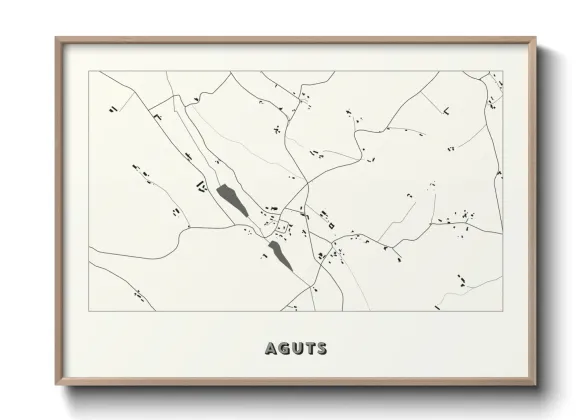 Une affiche de carte sur Aguts