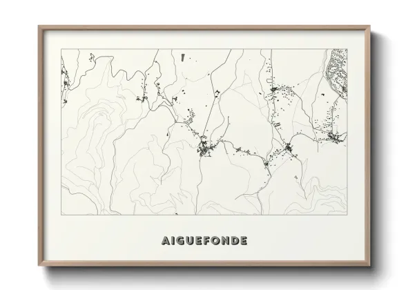 Une affiche de carte sur Aiguefonde