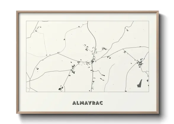 Une affiche de carte sur Almayrac