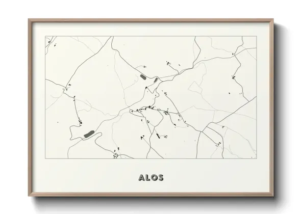 Une affiche de carte sur Alos