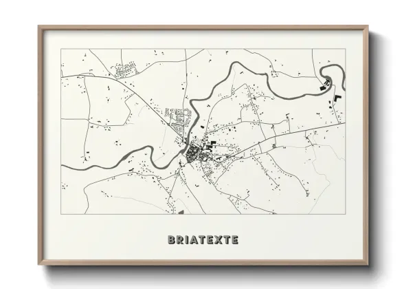 Une affiche de carte sur Briatexte