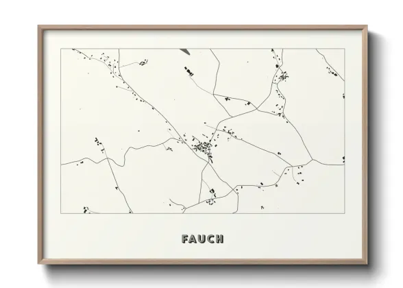 Une affiche de carte sur Fauch