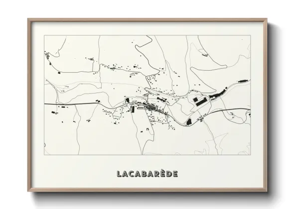 Une affiche de carte sur Lacabarède