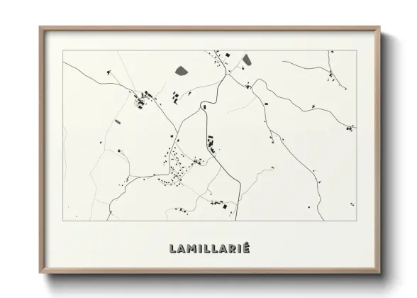Une affiche de carte sur Lamillarié
