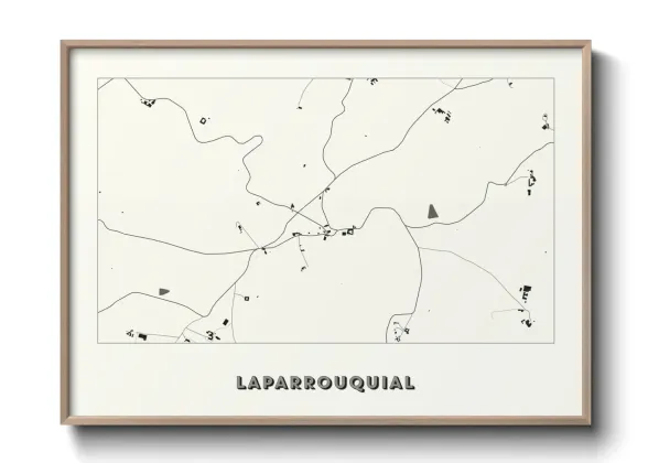 Une affiche de carte sur Laparrouquial