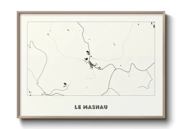 Une affiche de carte sur Le Masnau