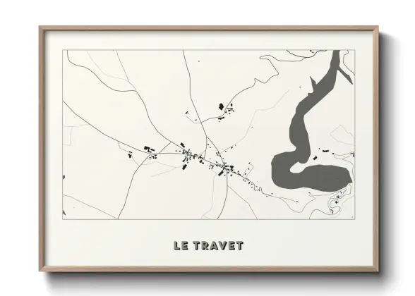 Une affiche de carte sur Le Travet